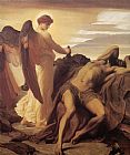 Lord Frederick Leighton Elijah in the Wilderness painting